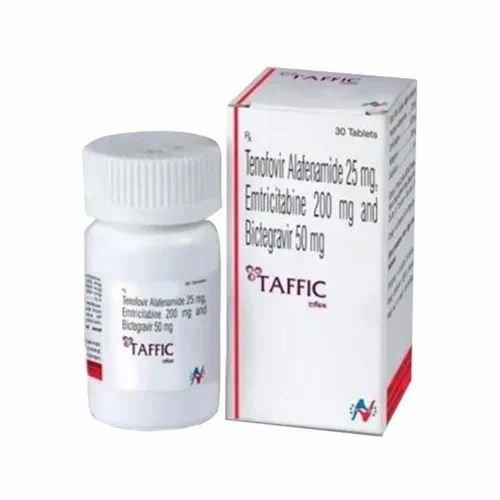 Bictegravir 50mg + Emtricitabine 200mg + Tenofovir Alafenamide 25mg Taffic Tablet