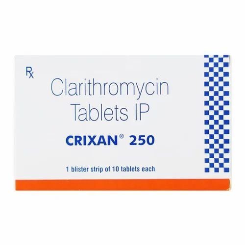 Clarithromycin 250mg Crixan 250 tablet