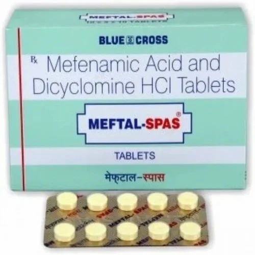Dicyclomine 10mg + Mefenamic Acid 250mg Tablet