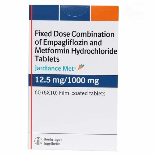 Empagliflozin 12.5mg + Metformin 1000mg Jardiance Met Tablet