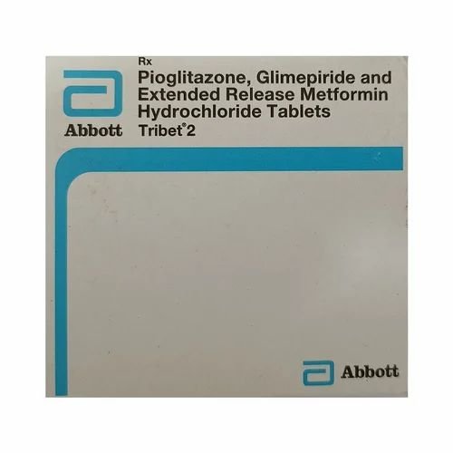 Glimepiride 2mg + Metformin 500mg + Pioglitazone 15mg Tribet 2 ER