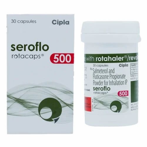 Salmeterol 50mcg + Fluticasone 500mcg Seroflo 500 Rotacap