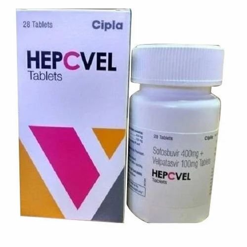 Sofosbuvir 400mg & Velpatasvir 100mg Hepcvel Tablets