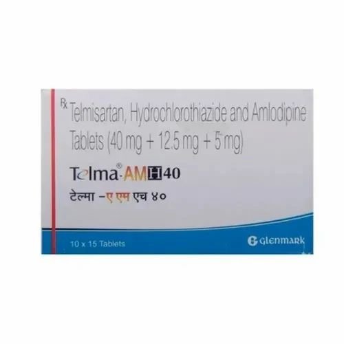 Telmisartan 40mg + Amlodipine 5mg + Hydrochlorothiazide 12.5mg Tablet