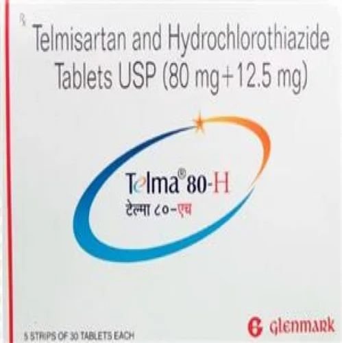 Telmisartan 80mg + Hydrochlorothiazide 12.5mg Tablet