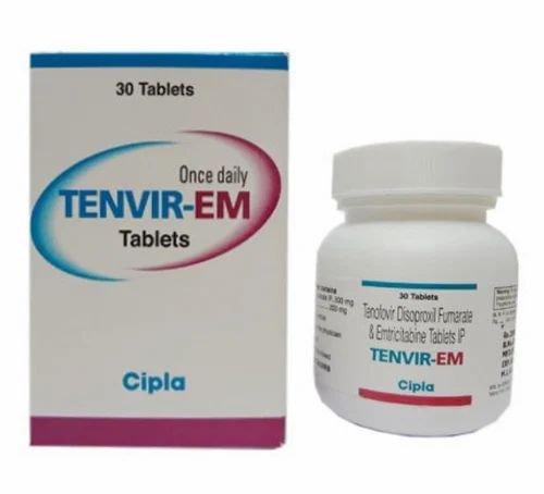 Tenofovir DF 300mg + Emtricitabine 200mg Tenvir-EM Tablet